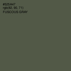 #525A47 - Fuscous Gray Color Image